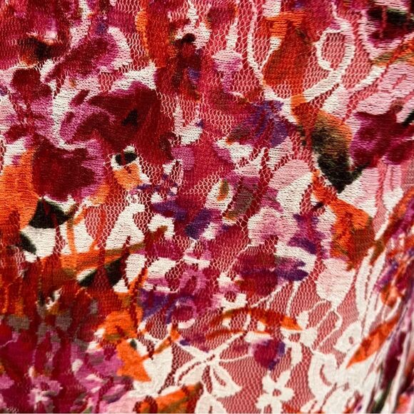 Floral Pink Sleeveless midi Dress size 12 - Picture 4 of 13